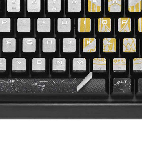 Egyptian Flag Distressed K95 RGB PLATINUM Mechanical Gaming Keyboard Skin